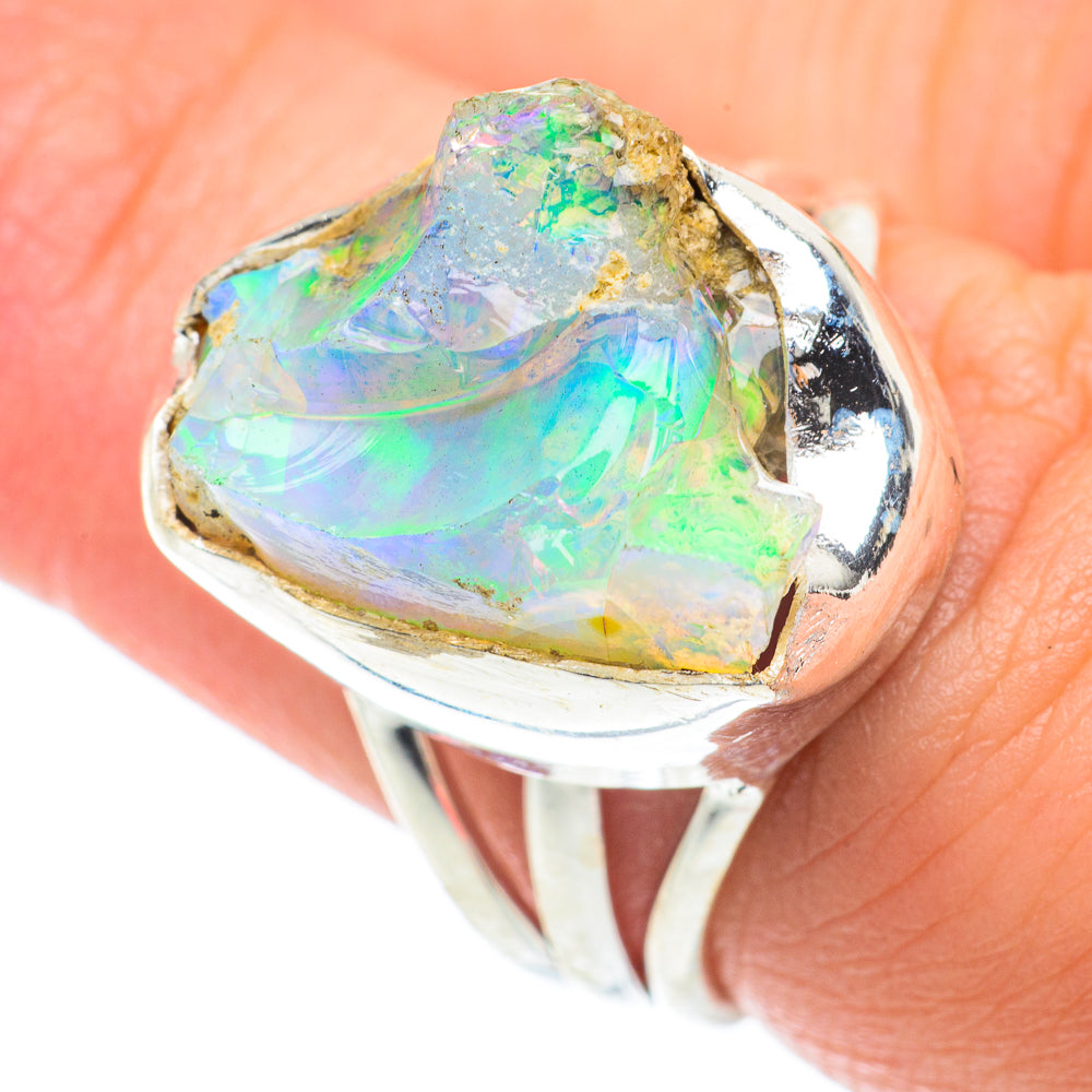 Ethiopian Opal Rings handcrafted by Anasilvercos - RING64824