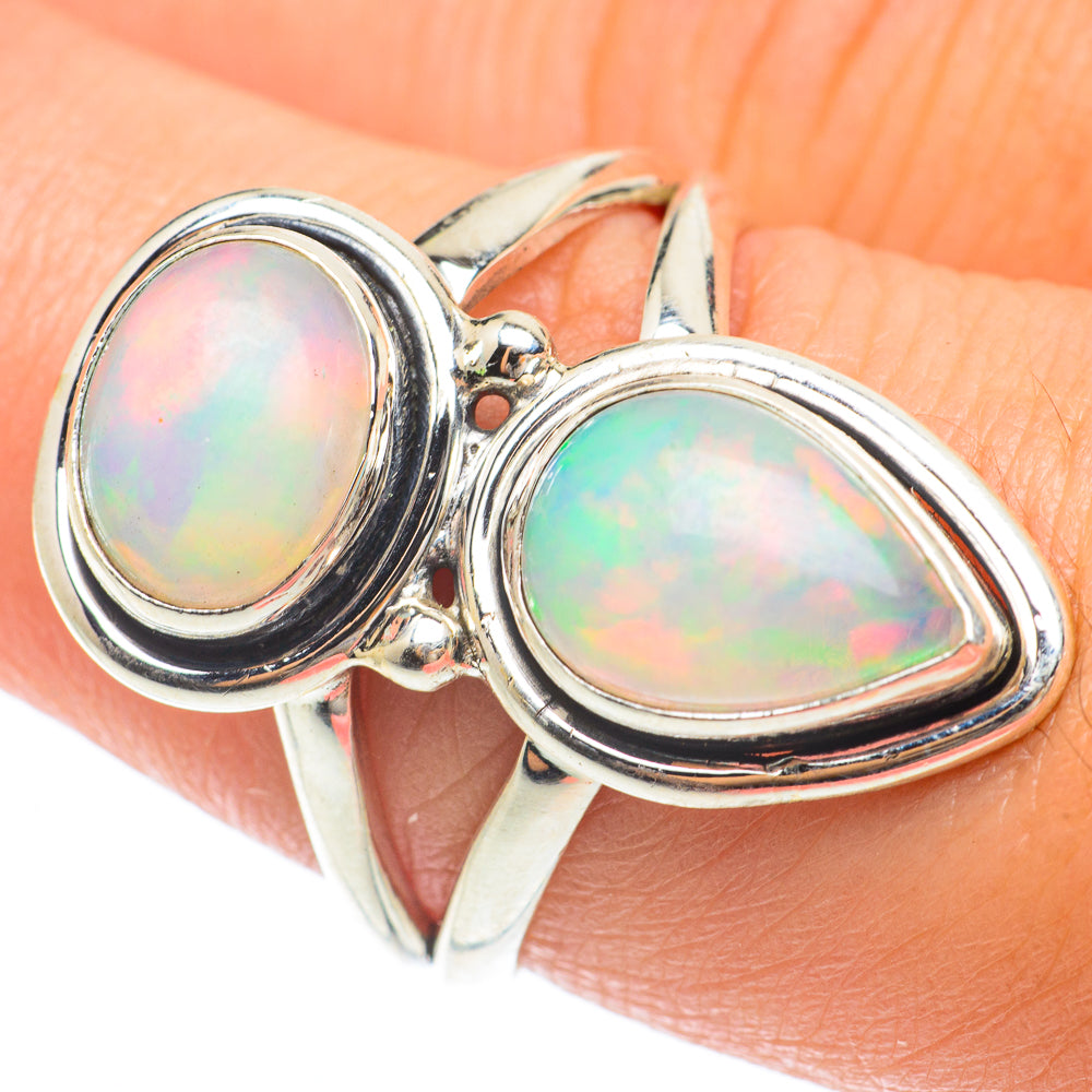 Ethiopian Opal Rings handcrafted by Anasilvercos - RING64825