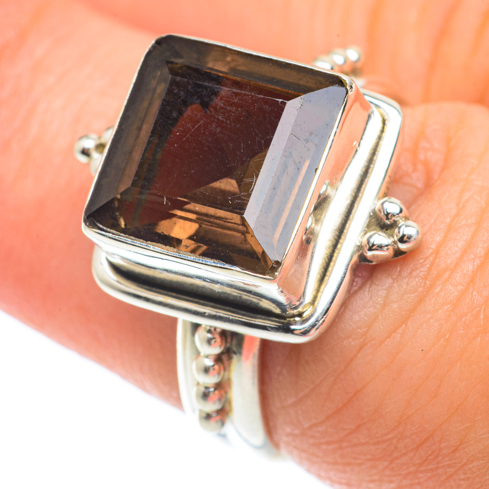 Smoky Quartz Rings handcrafted by Anasilvercos - RING64833