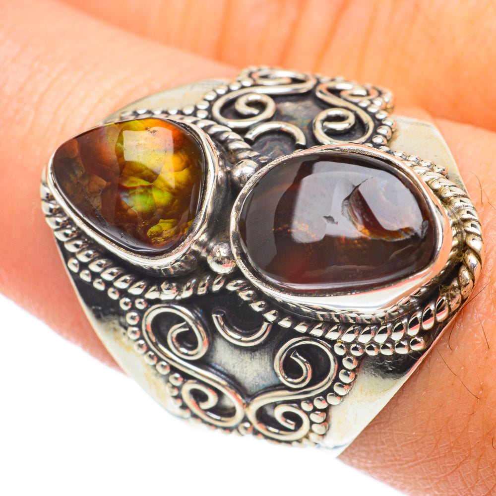 Mexican Fire Agate Rings handcrafted by Anasilvercos - RING64835