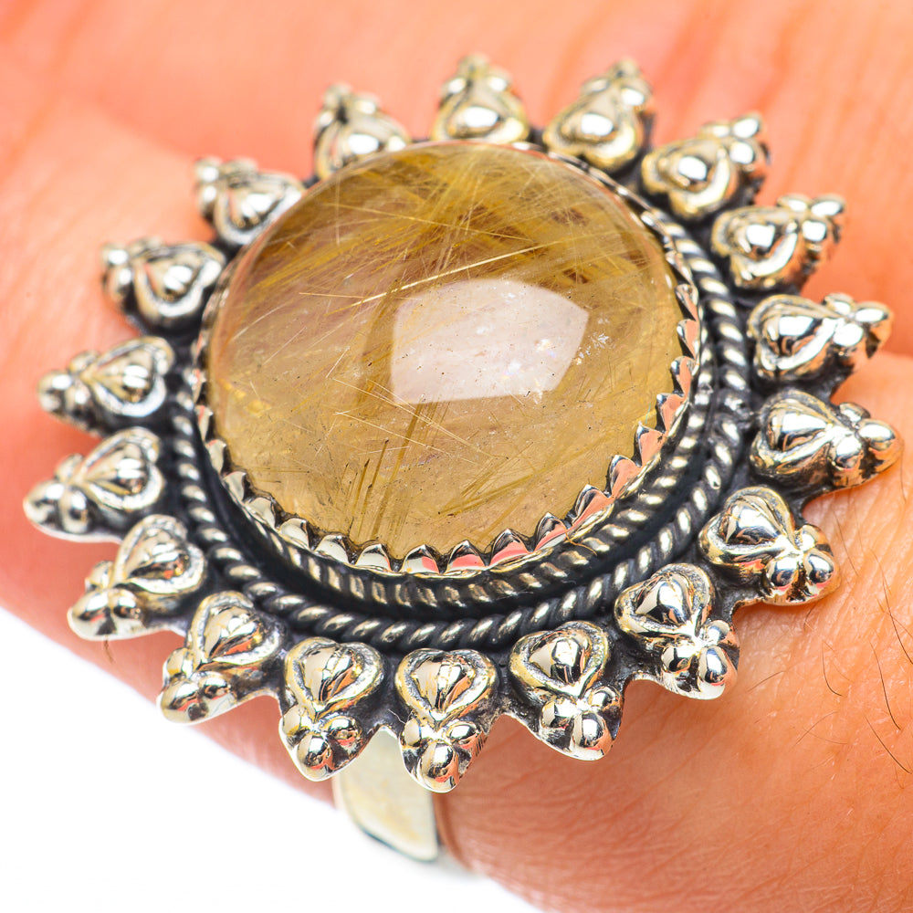 Rutilated Quartz Rings handcrafted by Anasilvercos - RING64845