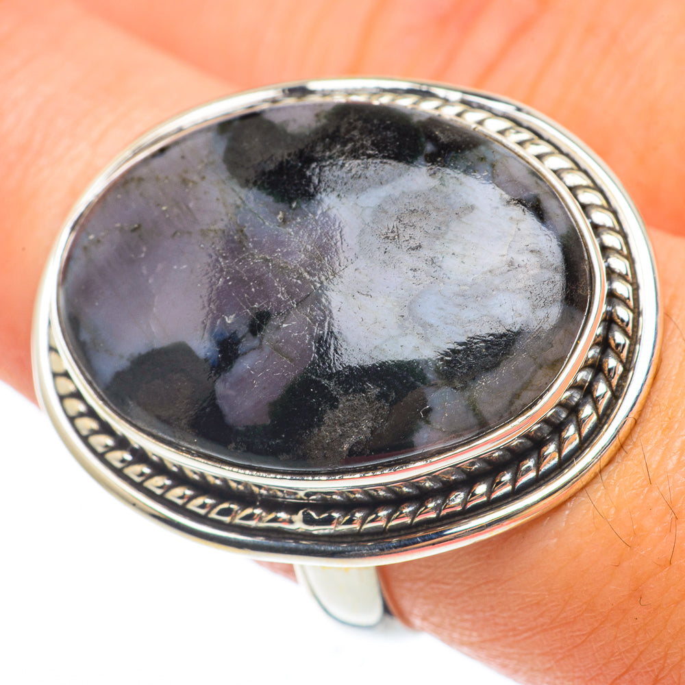 Gabbro Stone Rings handcrafted by Anasilvercos - RING64849