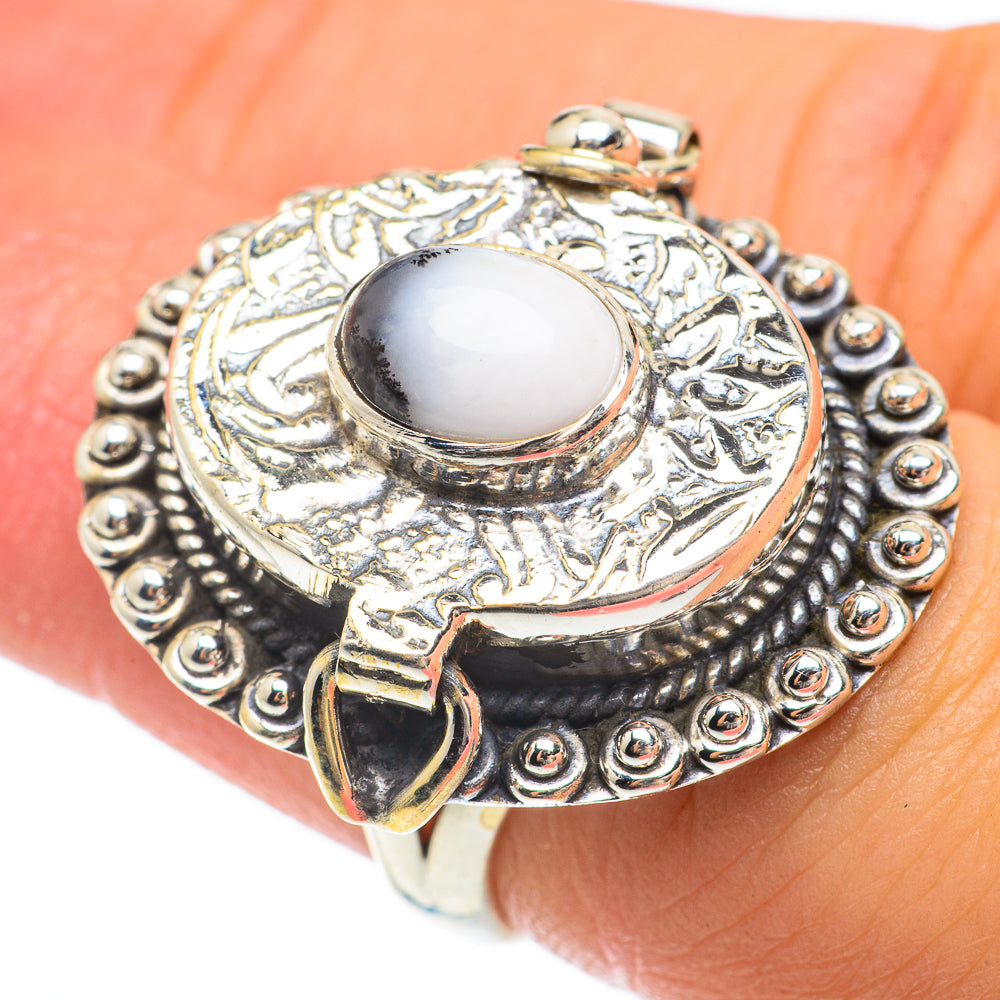 Dendritic Opal Rings handcrafted by Anasilvercos - RING64852