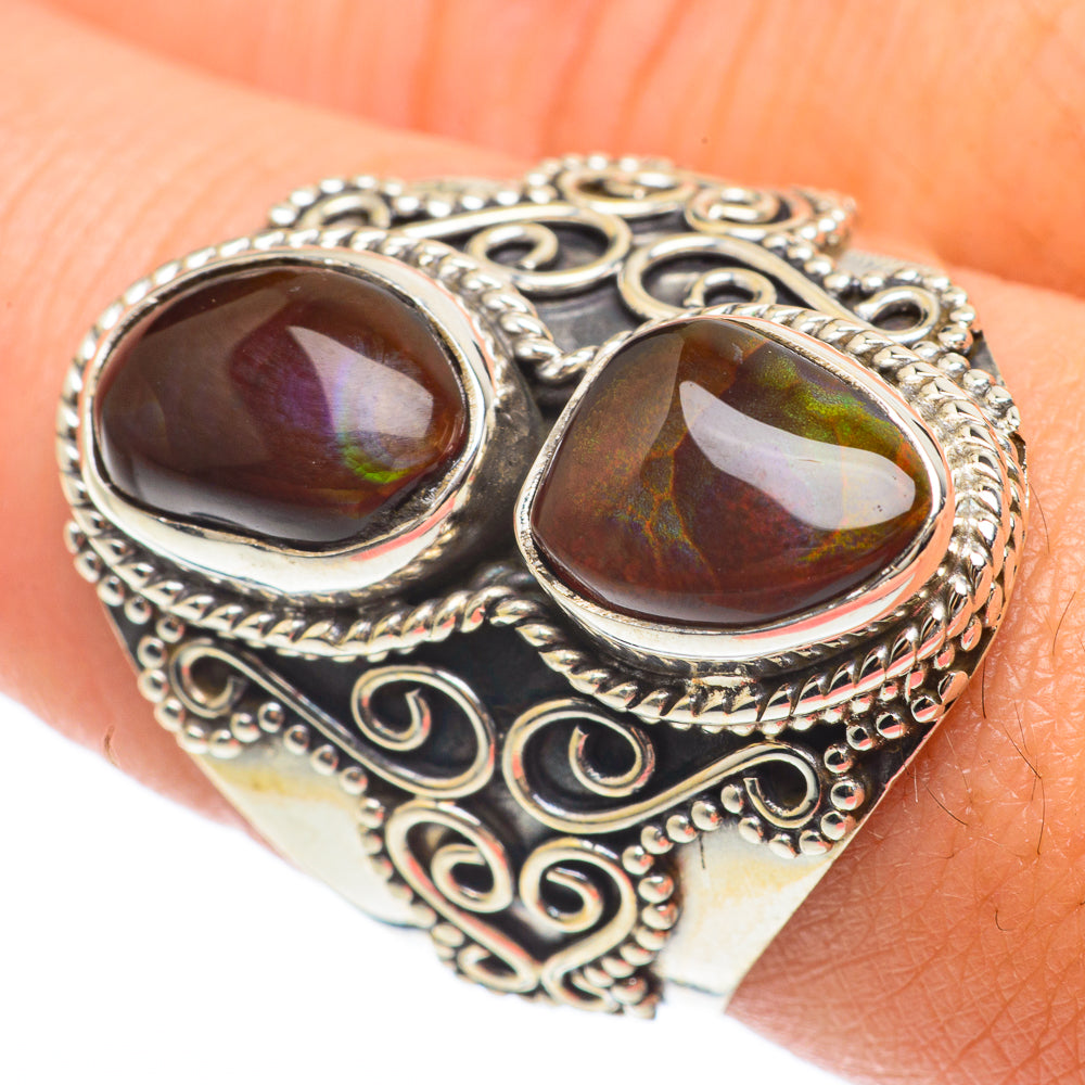 Mexican Fire Agate Rings handcrafted by Anasilvercos - RING64866