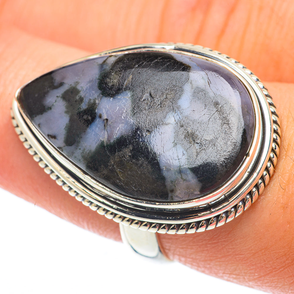 Gabbro Stone Rings handcrafted by Anasilvercos - RING64876