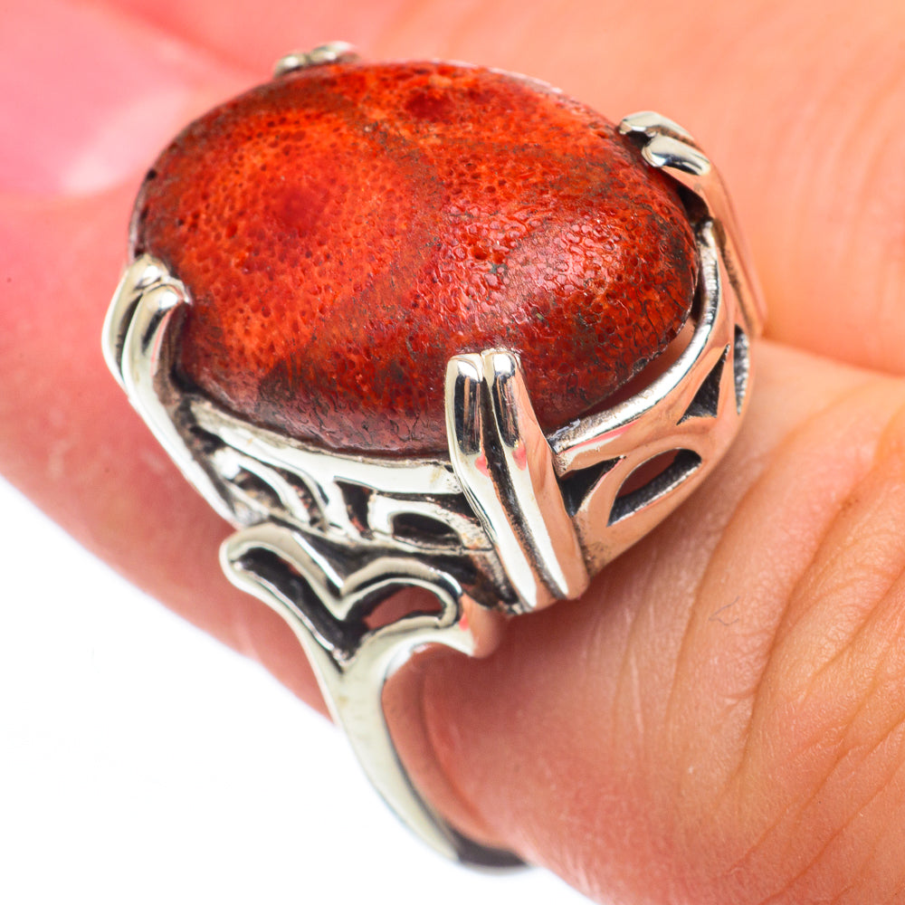 Sponge Coral Rings handcrafted by Anasilvercos - RING64892