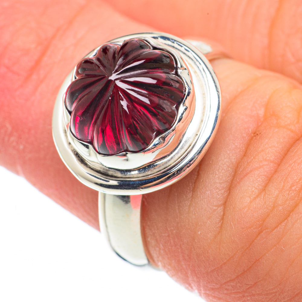 Garnet Rings handcrafted by Anasilvercos - RING64896