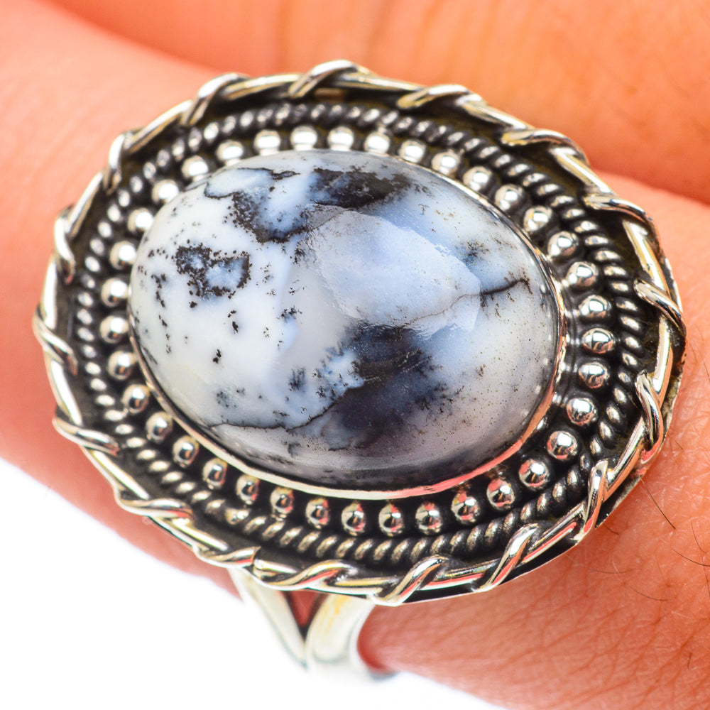 Dendritic Opal Rings handcrafted by Anasilvercos - RING64902