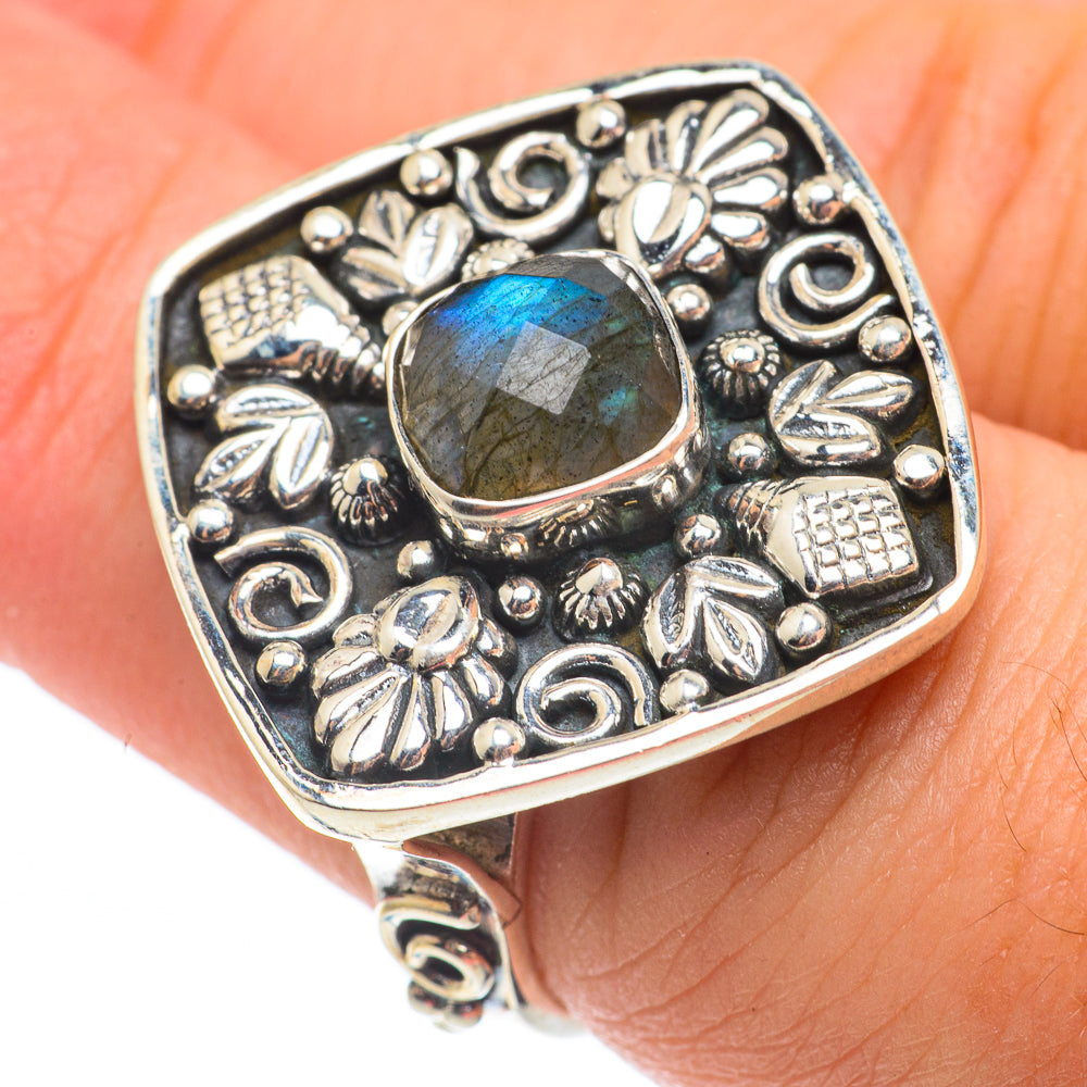 Labradorite Rings handcrafted by Anasilvercos - RING64912