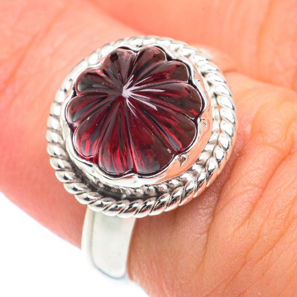 Garnet Rings handcrafted by Anasilvercos - RING64922