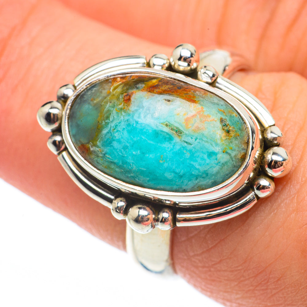 Peruvian Opal Rings handcrafted by Anasilvercos - RING64936