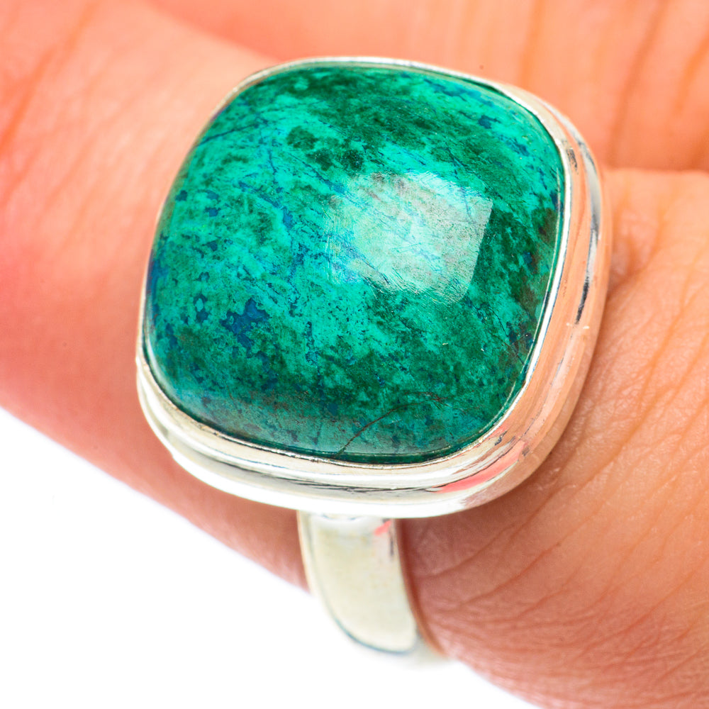Chrysocolla Rings handcrafted by Anasilvercos - RING64940