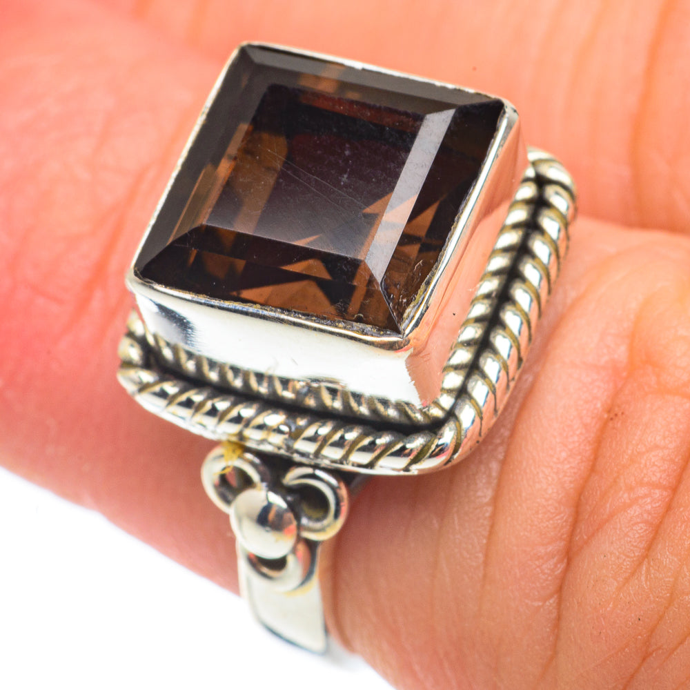 Smoky Quartz Rings handcrafted by Anasilvercos - RING64941