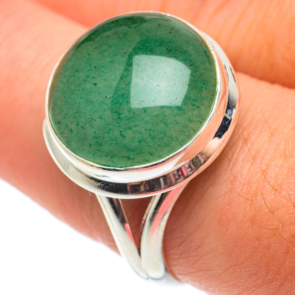 Green Aventurine Rings handcrafted by Anasilvercos - RING64963