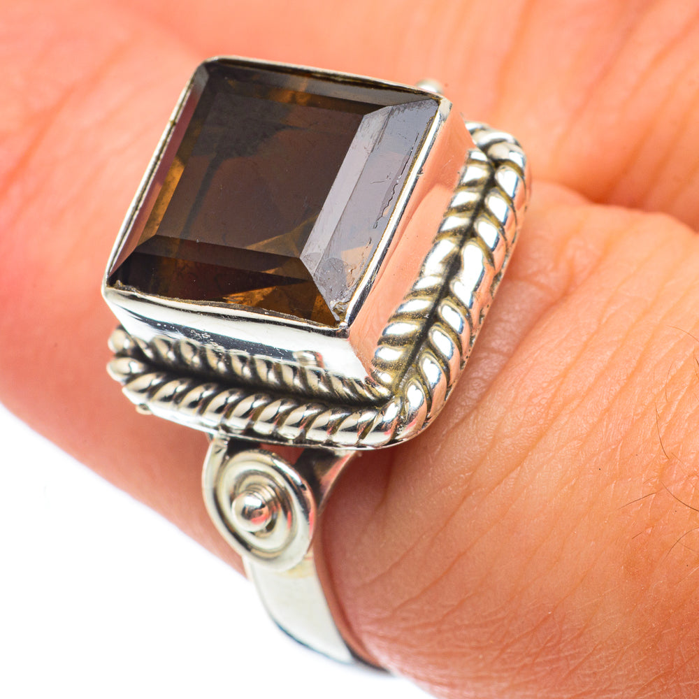 Smoky Quartz Rings handcrafted by Anasilvercos - RING64964