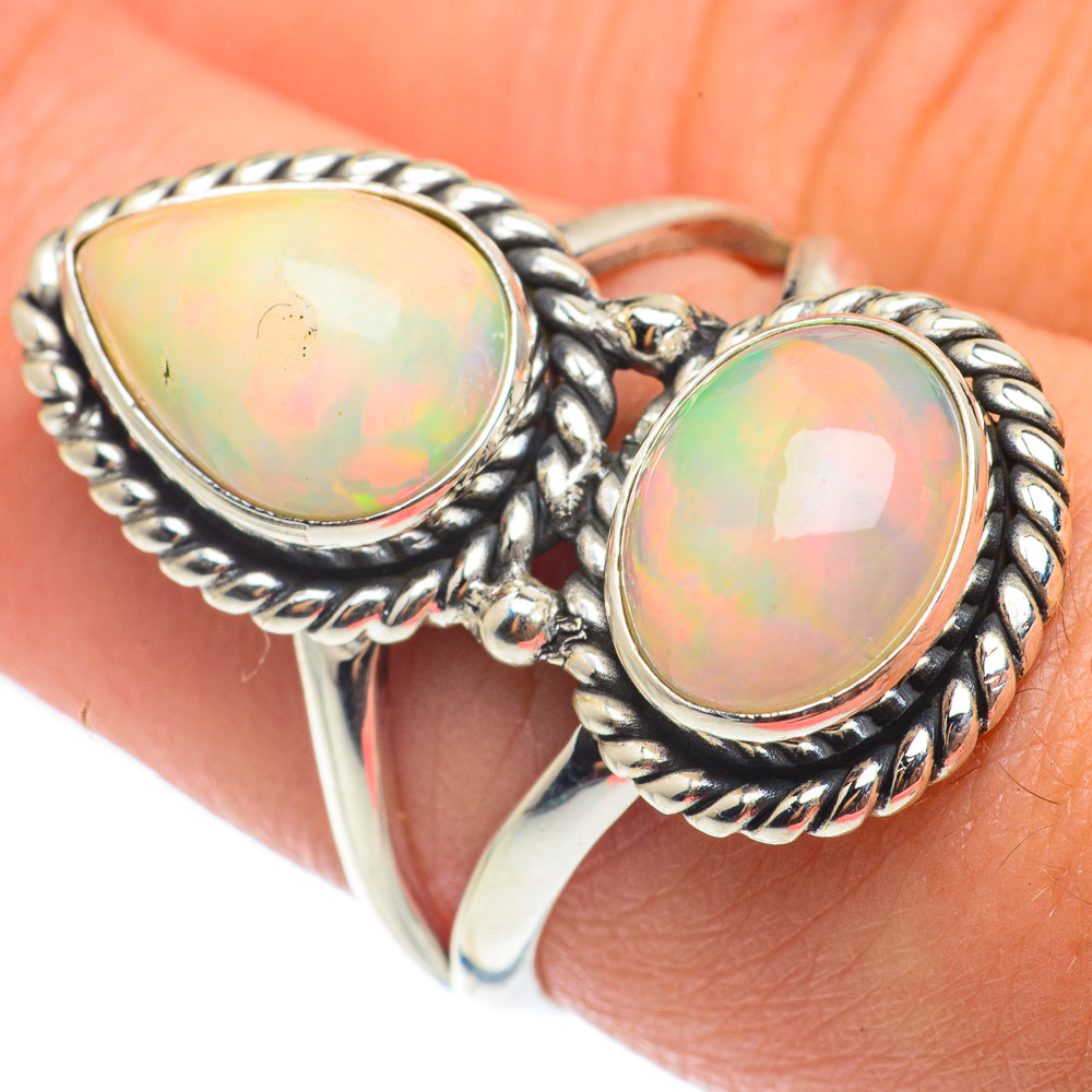 Ethiopian Opal Rings handcrafted by Anasilvercos - RING64976