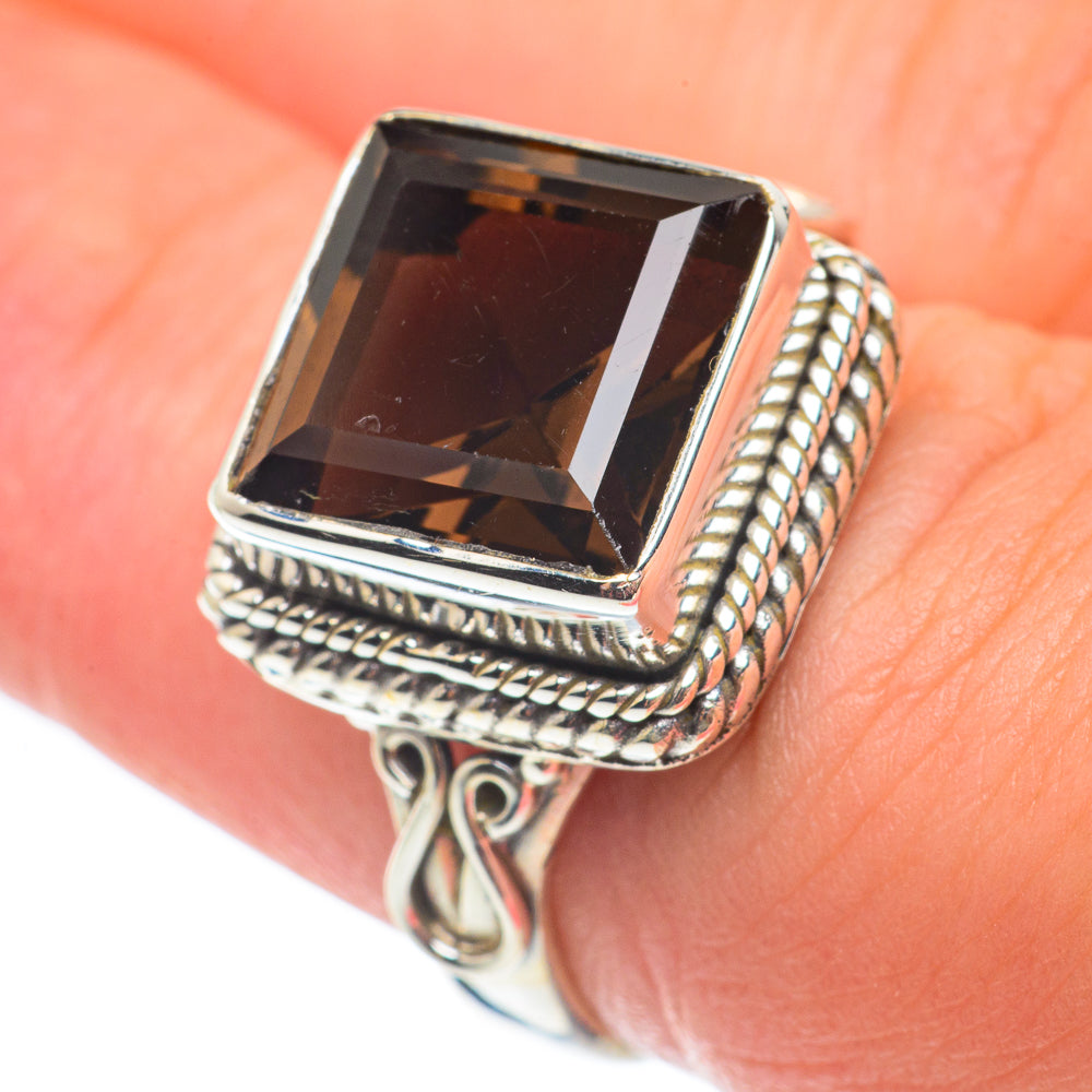 Smoky Quartz Rings handcrafted by Anasilvercos - RING64986