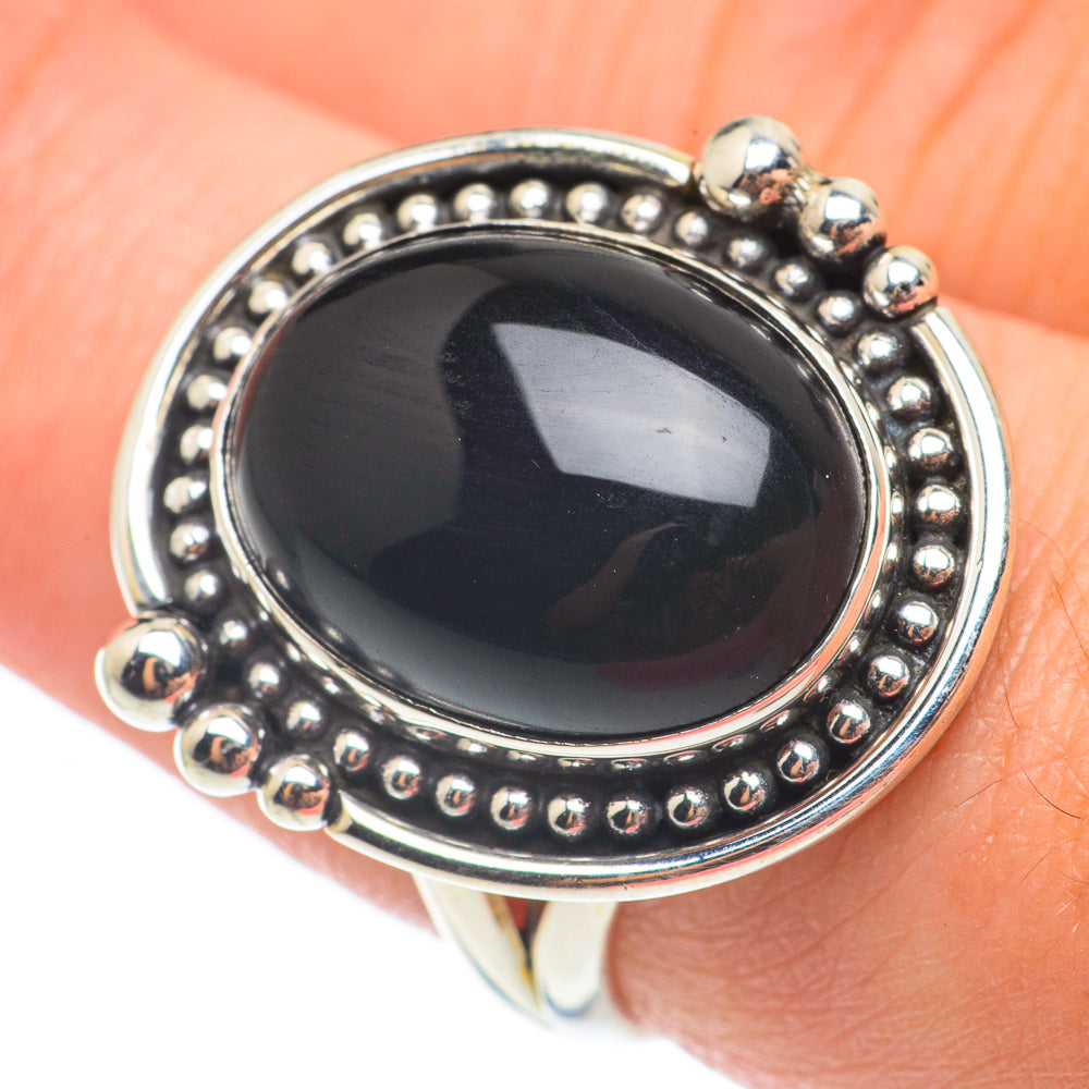 Black Onyx Rings handcrafted by Anasilvercos - RING65017
