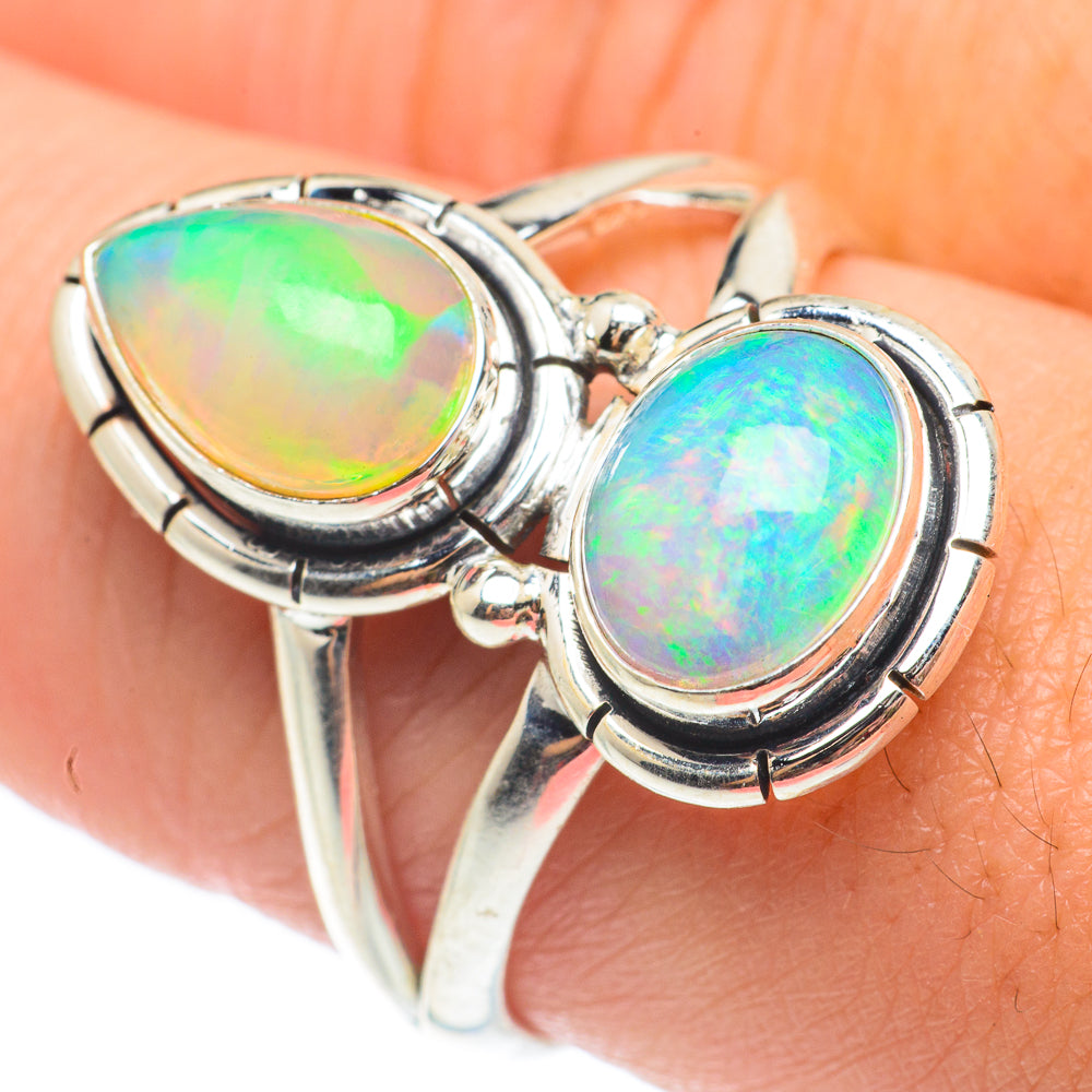 Ethiopian Opal Rings handcrafted by Anasilvercos - RING65018