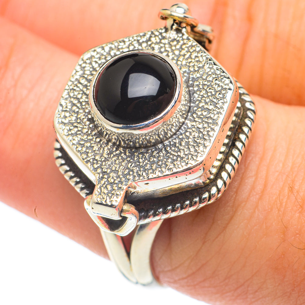 Black Onyx Rings handcrafted by Anasilvercos - RING65036