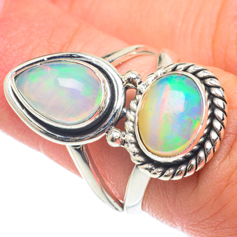 Ethiopian Opal Rings handcrafted by Anasilvercos - RING65037