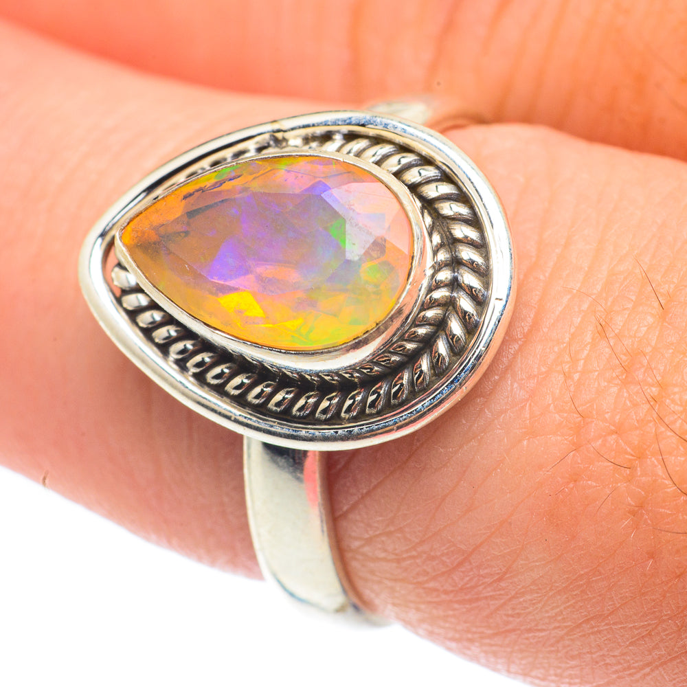 Ethiopian Opal Rings handcrafted by Anasilvercos - RING65040