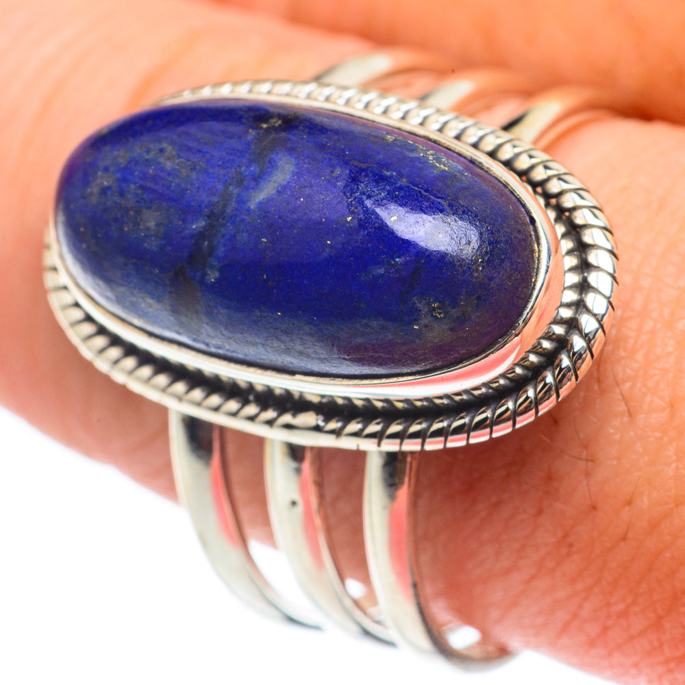 Lapis Lazuli Rings handcrafted by Anasilvercos - RING65041
