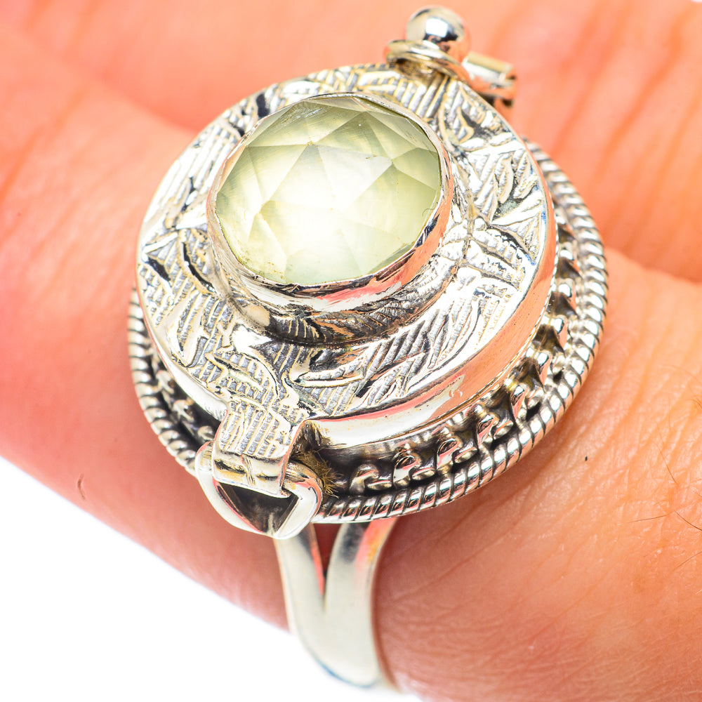 Prehnite Rings handcrafted by Anasilvercos - RING65045