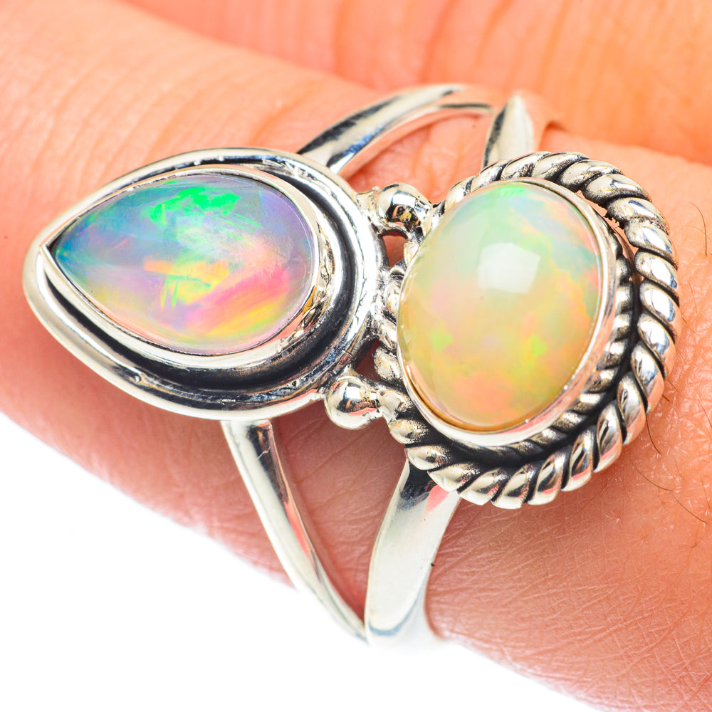 Ethiopian Opal Rings handcrafted by Anasilvercos - RING65055