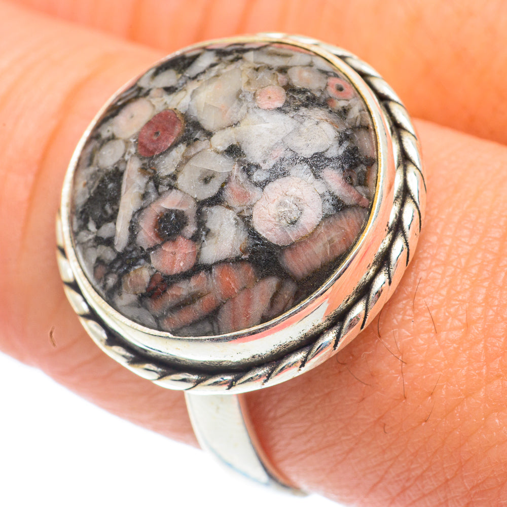 Crinoid Fossil Rings handcrafted by Anasilvercos - RING65065