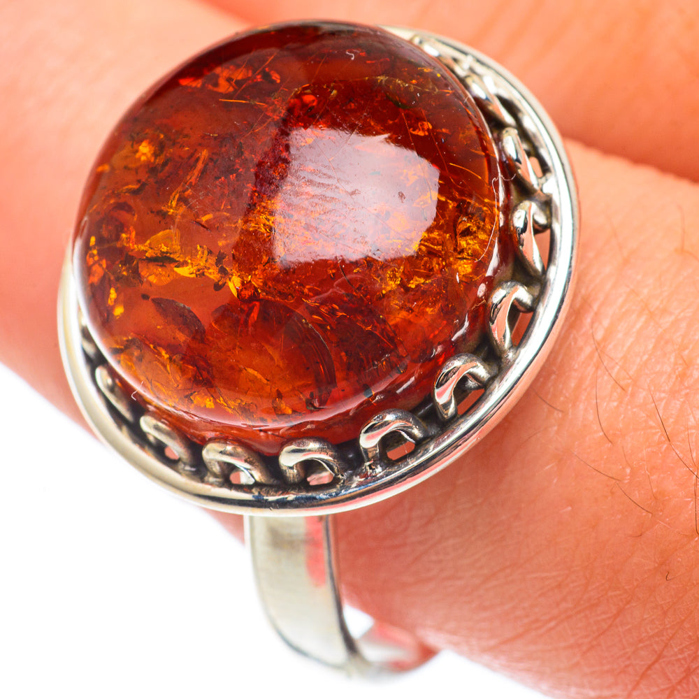 Baltic Amber Rings handcrafted by Anasilvercos - RING65082