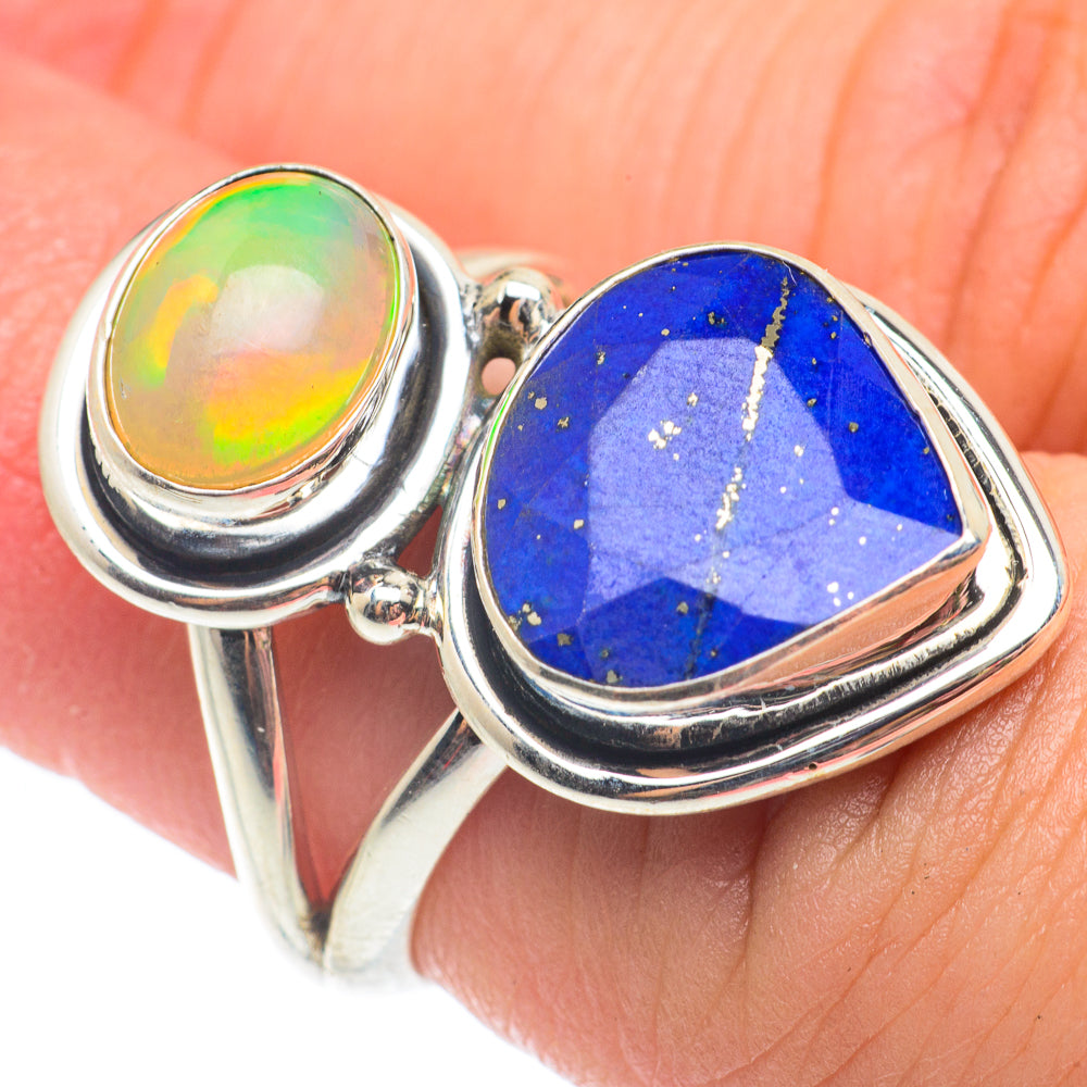 Lapis Lazuli Rings handcrafted by Anasilvercos - RING65090