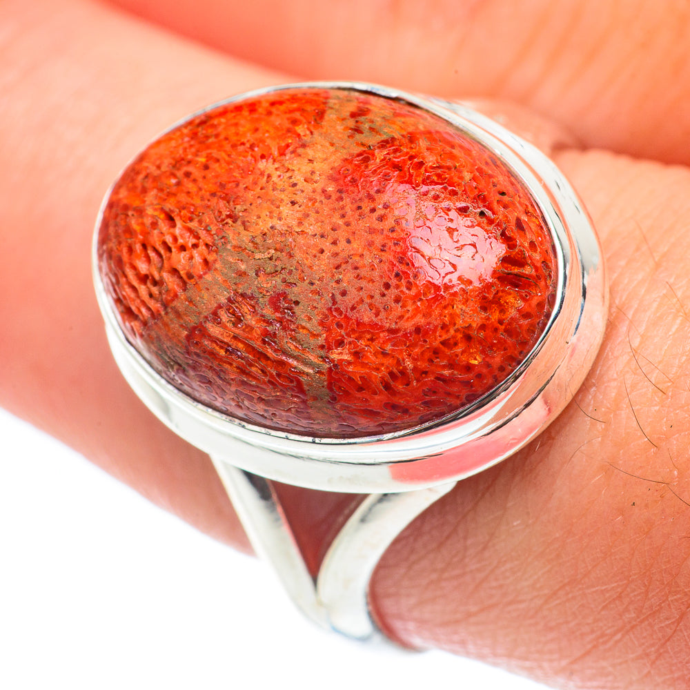 Sponge Coral Rings handcrafted by Anasilvercos - RING65099