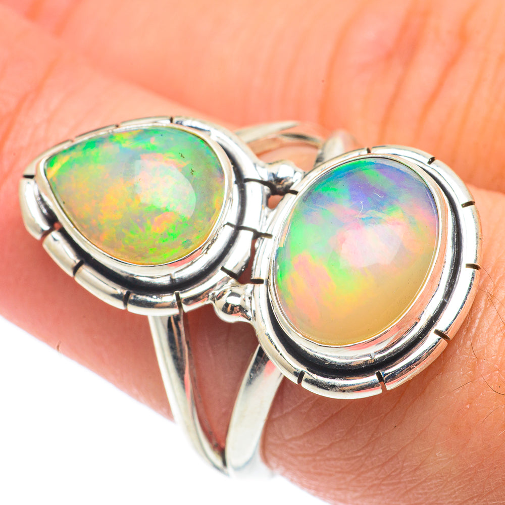 Ethiopian Opal Rings handcrafted by Anasilvercos - RING65105