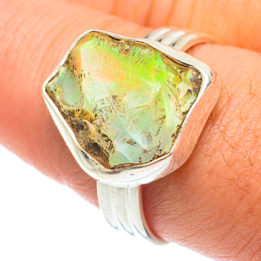 Ethiopian Opal Rings handcrafted by Anasilvercos - RING65106