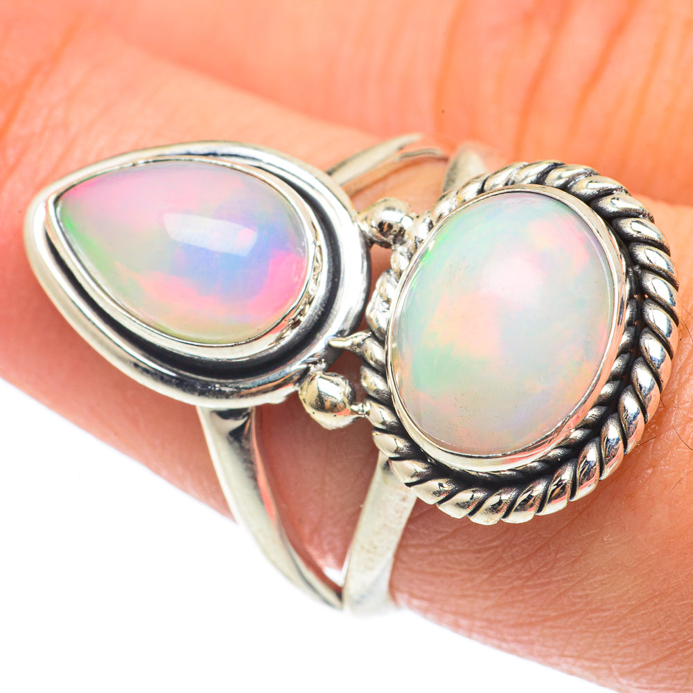 Ethiopian Opal Rings handcrafted by Anasilvercos - RING65108