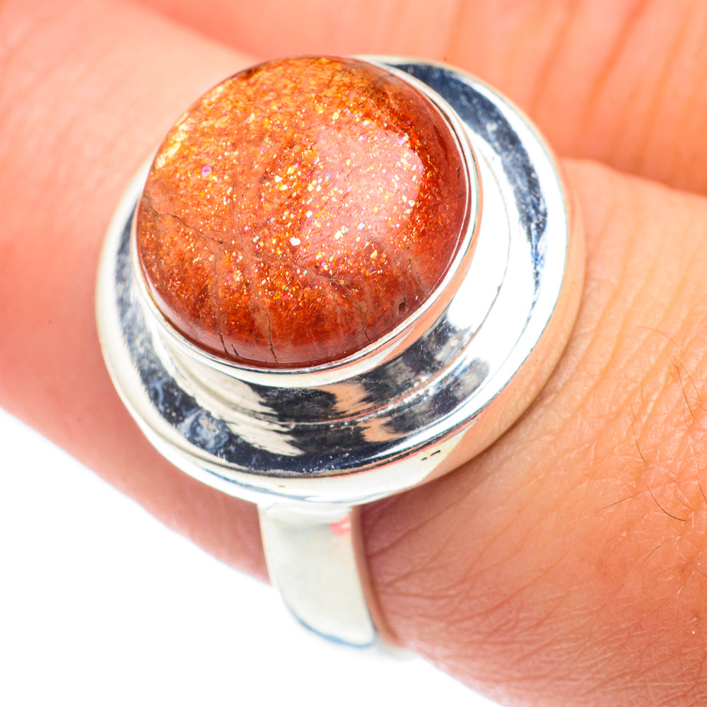 Sunstone Rings handcrafted by Anasilvercos - RING65117