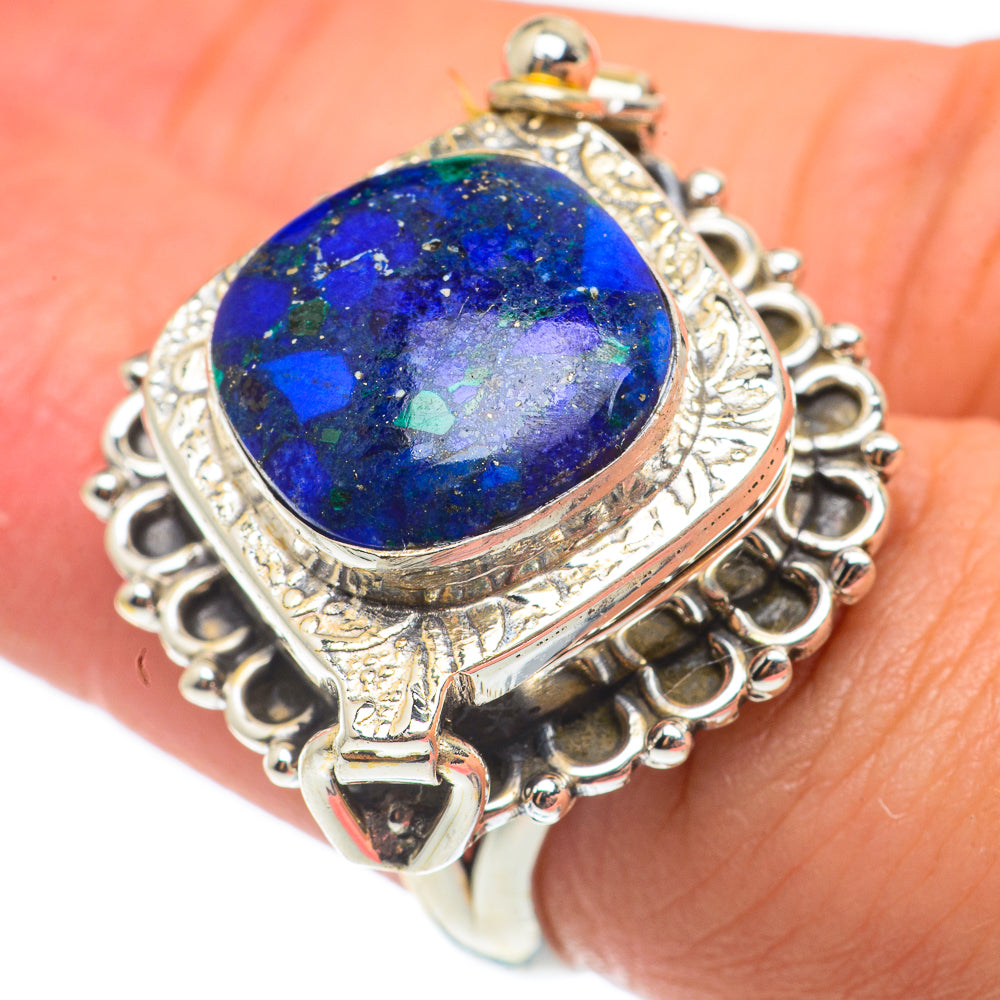 Azurite Rings handcrafted by Anasilvercos - RING65145