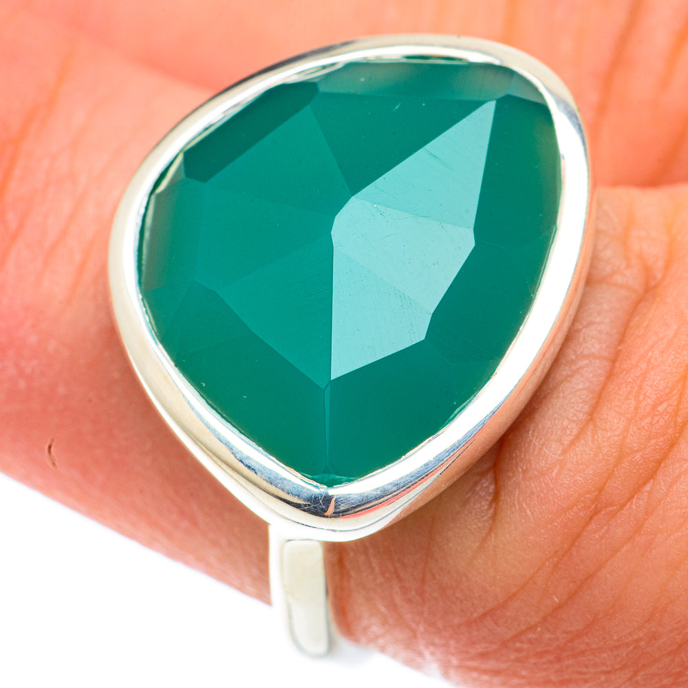 Green Onyx Rings handcrafted by Anasilvercos - RING65155
