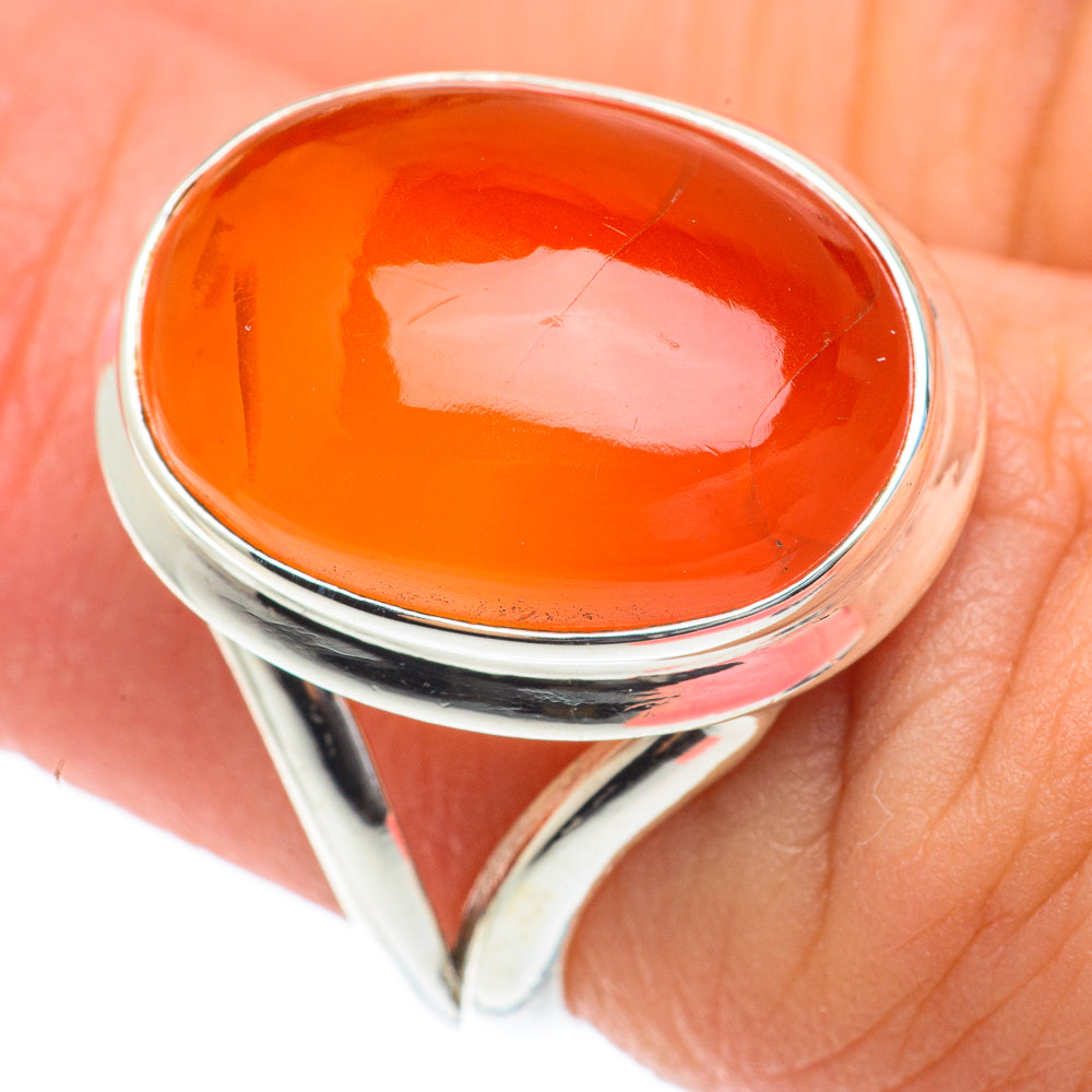 Carnelian Rings handcrafted by Anasilvercos - RING65159