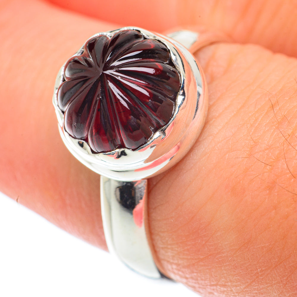 Garnet Rings handcrafted by Anasilvercos - RING65164
