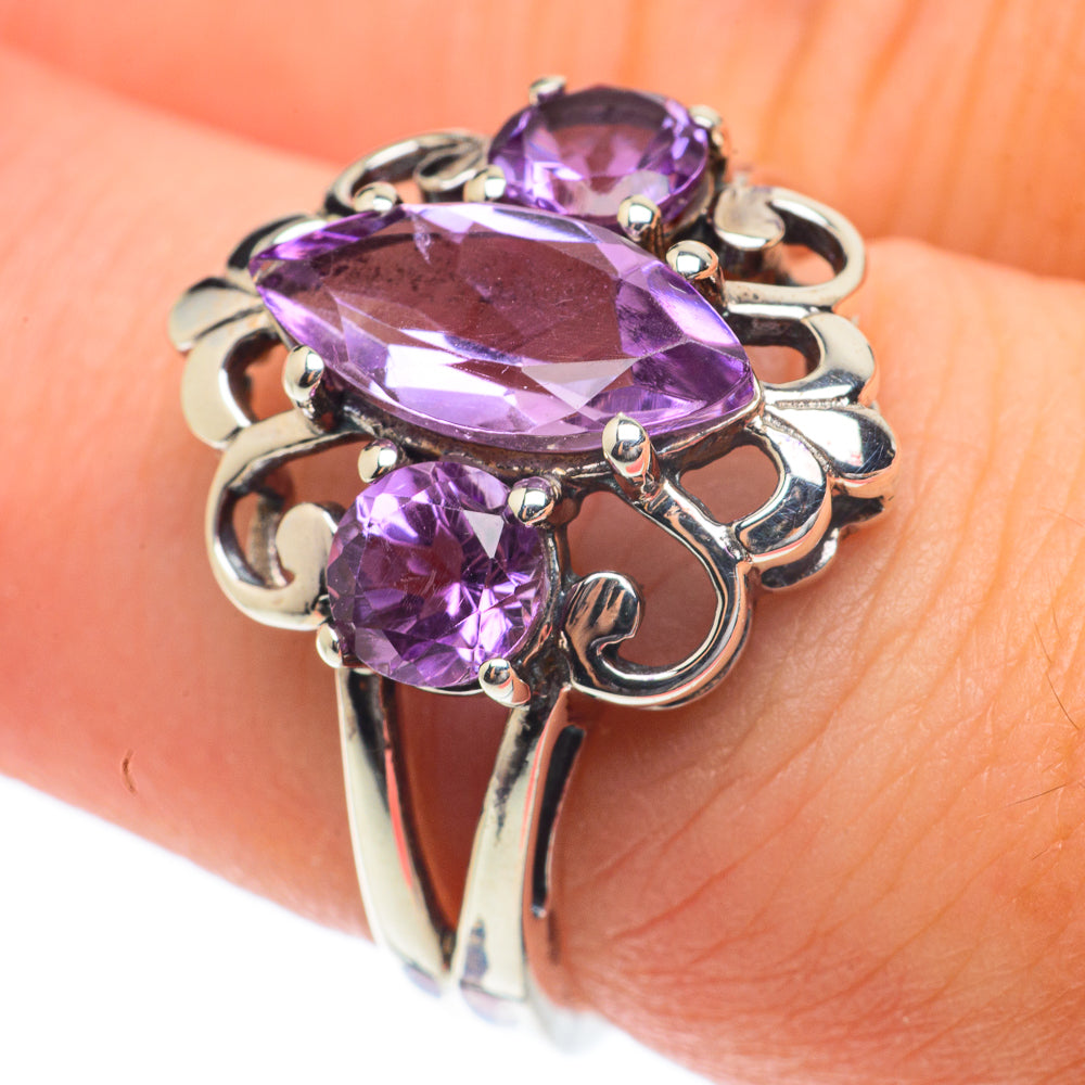 Amethyst Rings handcrafted by Anasilvercos - RING65165