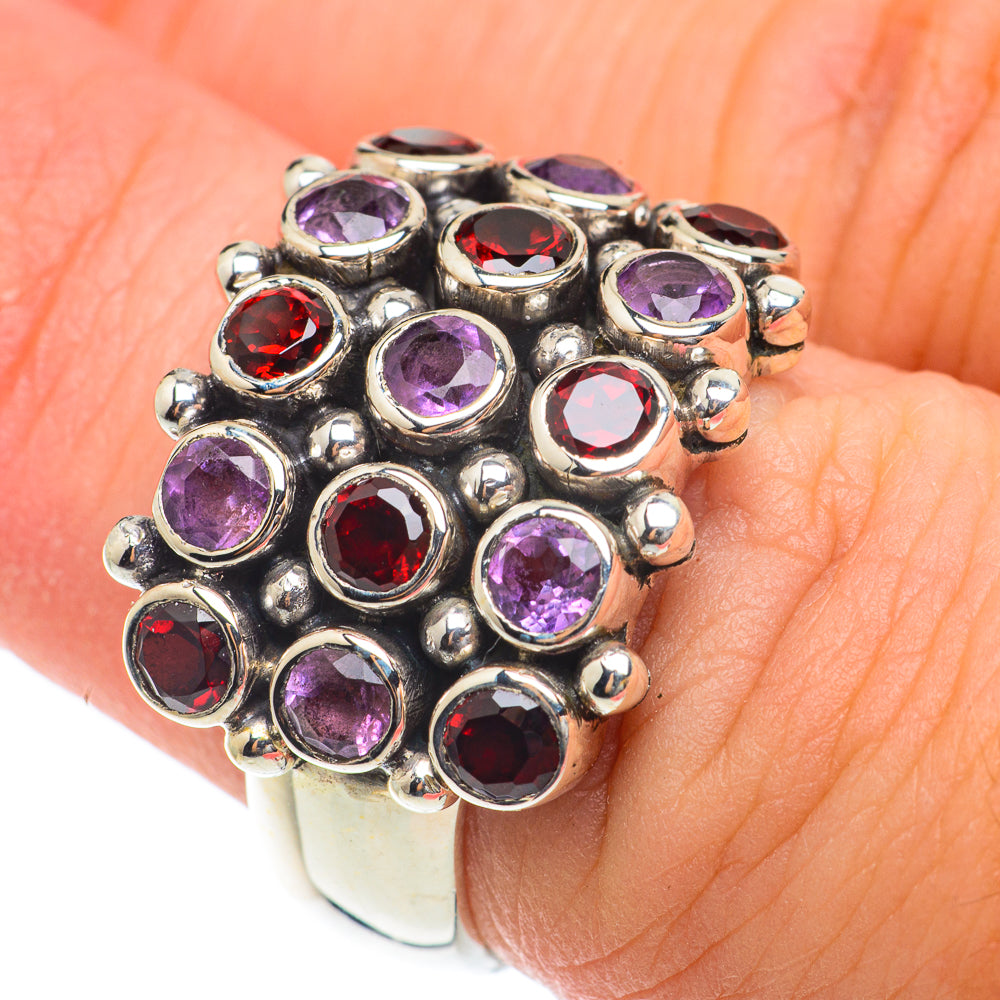 Garnet Rings handcrafted by Anasilvercos - RING65173
