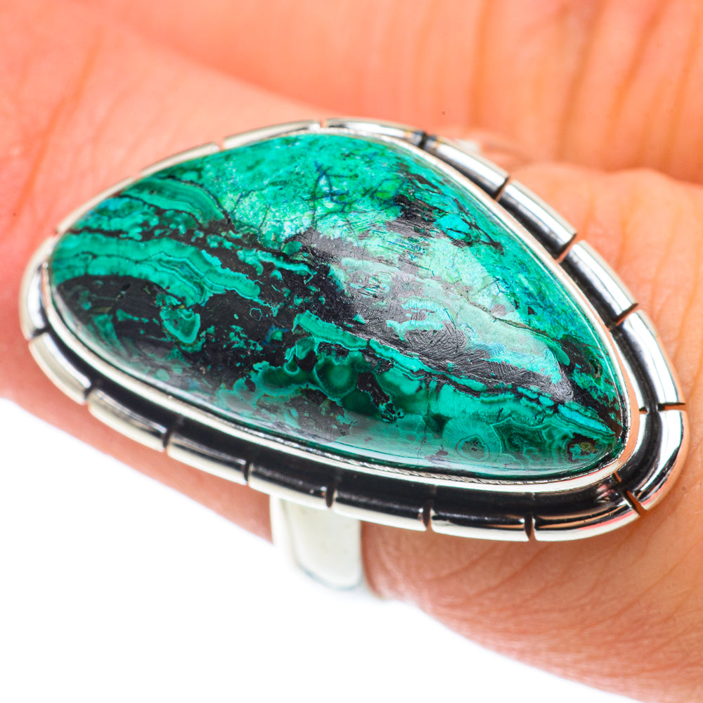 Chrysocolla Rings handcrafted by Anasilvercos - RING65182