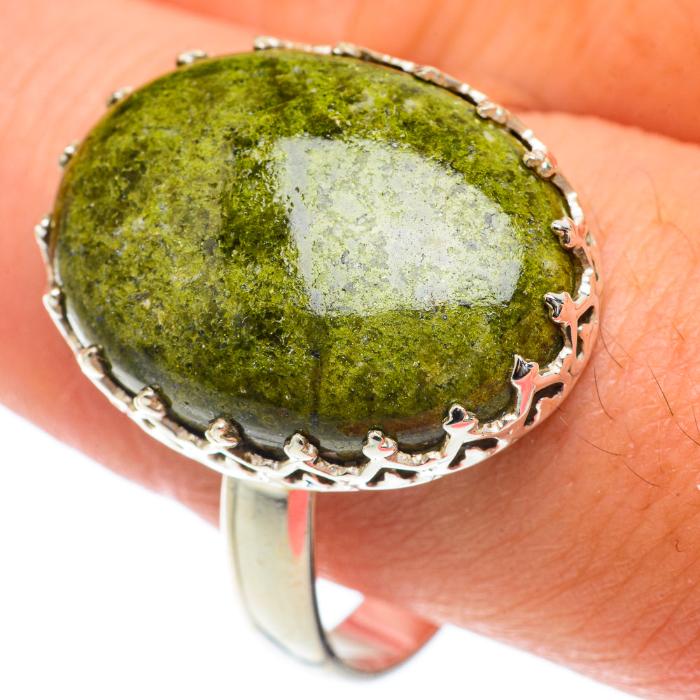 Rainforest Jasper Rings handcrafted by Anasilvercos - RING65183
