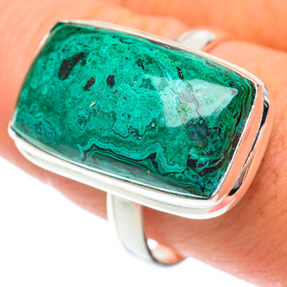 Chrysocolla Rings handcrafted by Anasilvercos - RING65184