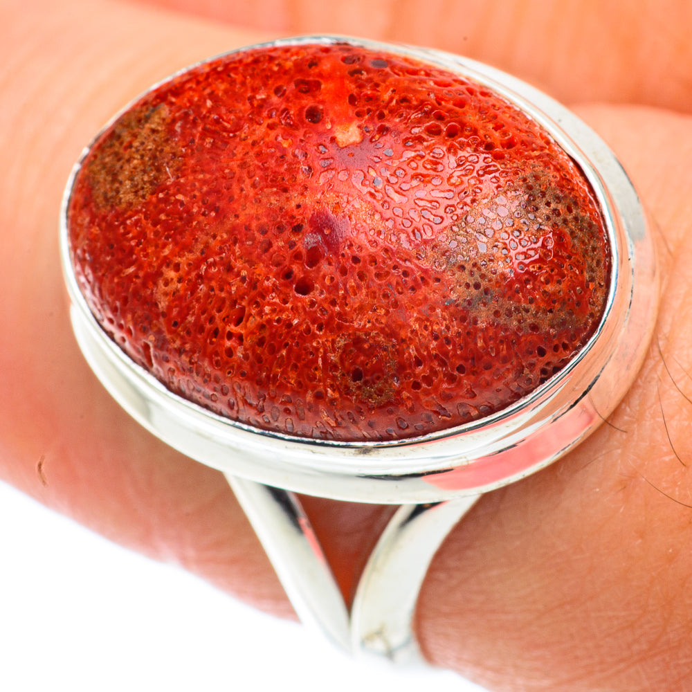 Sponge Coral Rings handcrafted by Anasilvercos - RING65187