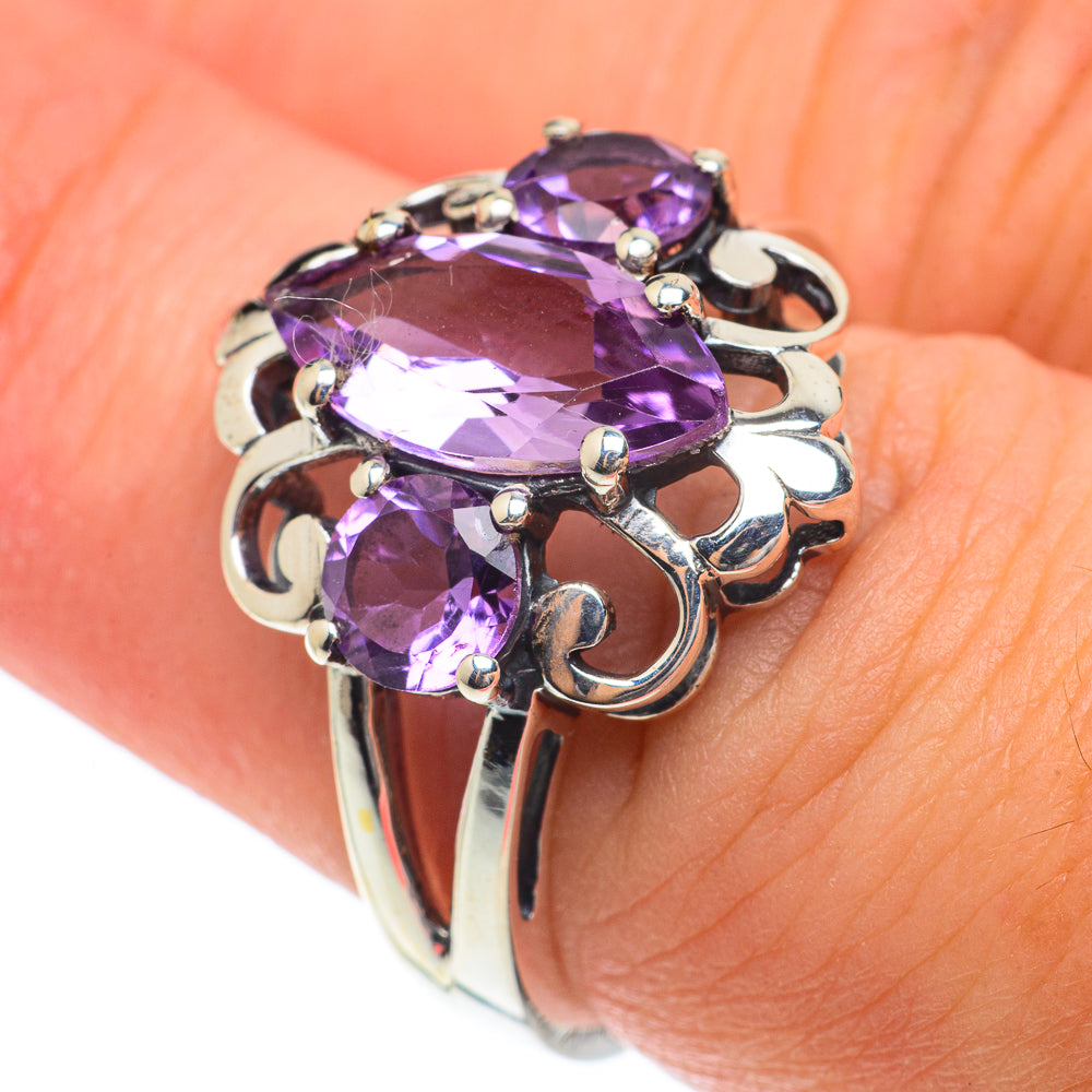 Amethyst Rings handcrafted by Anasilvercos - RING65193