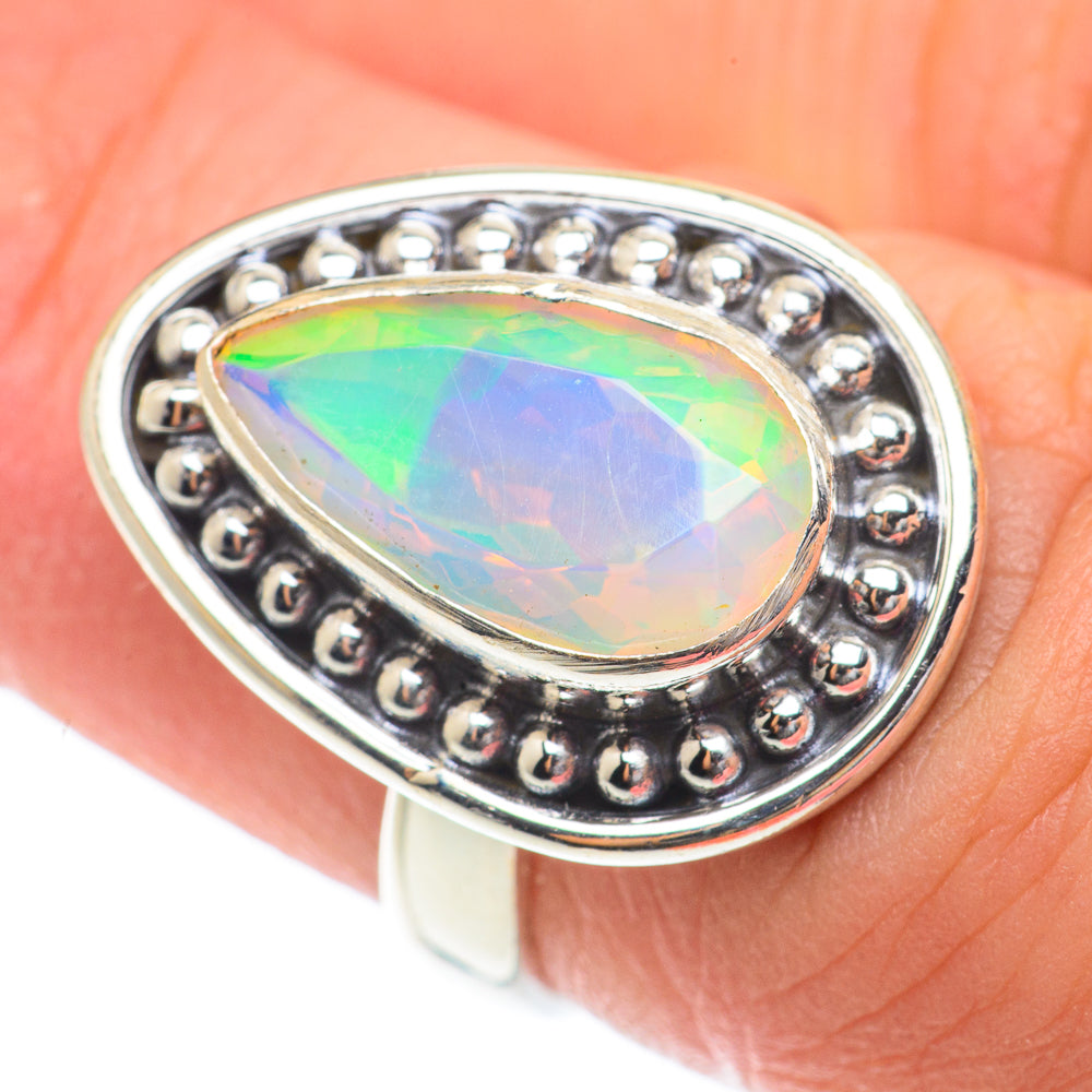 Ethiopian Opal Rings handcrafted by Anasilvercos - RING65203