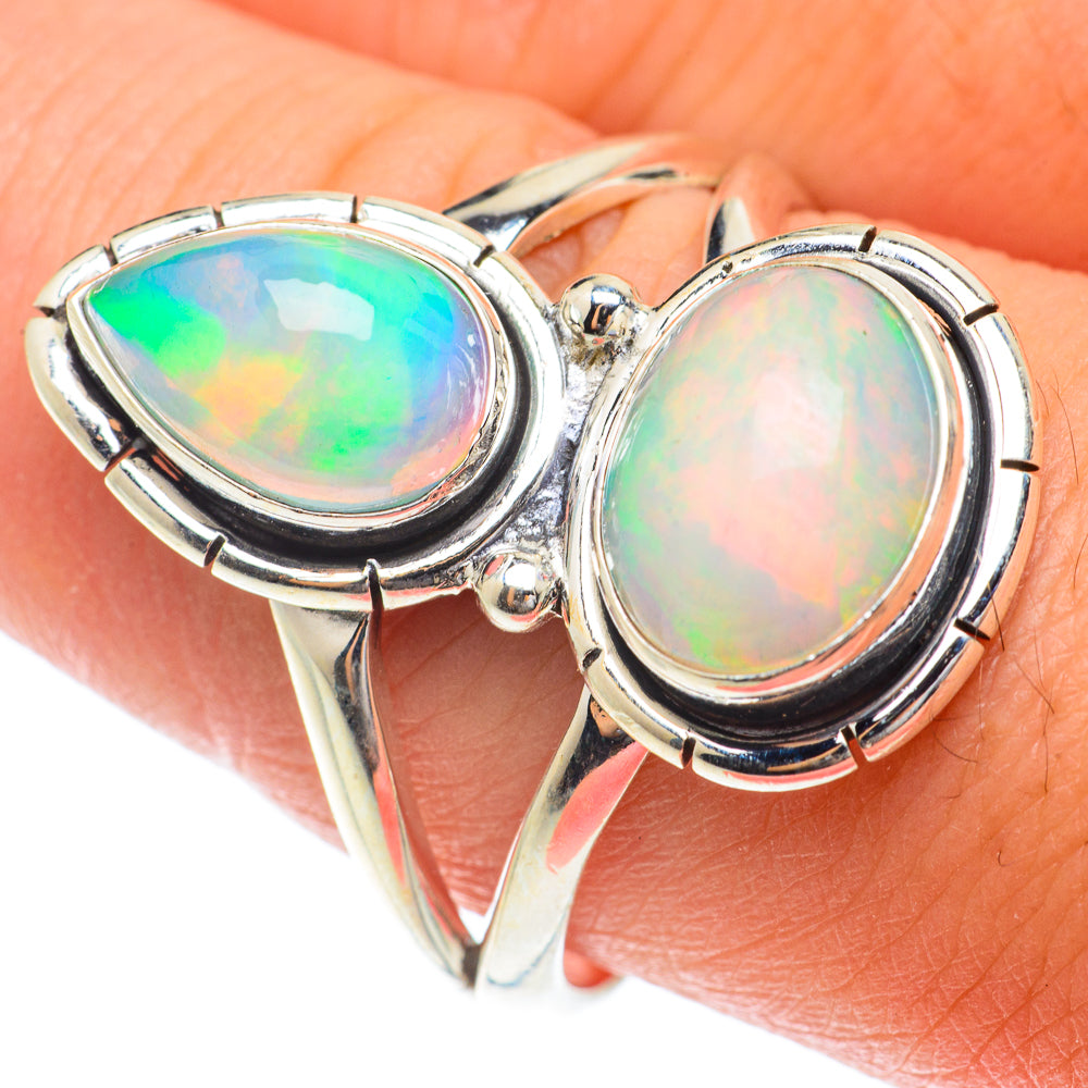 Ethiopian Opal Rings handcrafted by Anasilvercos - RING65204